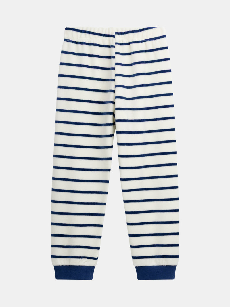 2-teiliges phosphoreszierendes Velours-Pyjama "Cool Academic" für Jungen