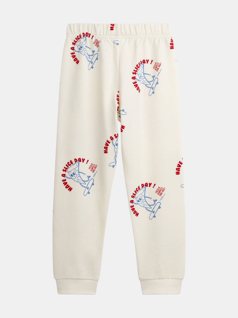 2-teiliger Fleece-Schlafanzug mit Aufdruck "Have a Slice Day!" für Jungen