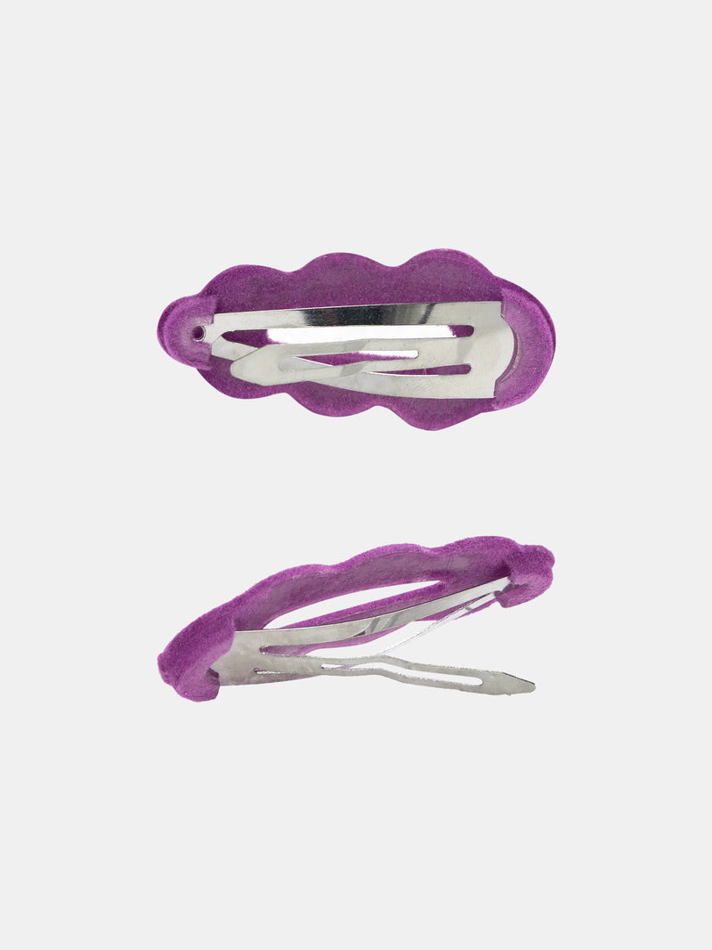 Lot de 3barrettes formes organiques multicolores pour fille