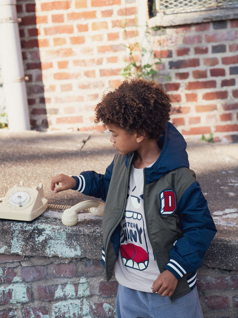 Fleece-Jacke mit Kapuze für Jungen