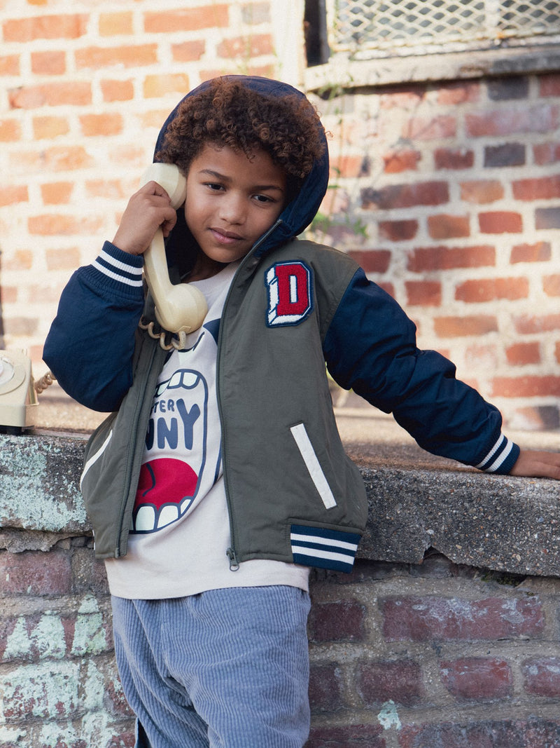 Fleece-Jacke mit Kapuze für Jungen