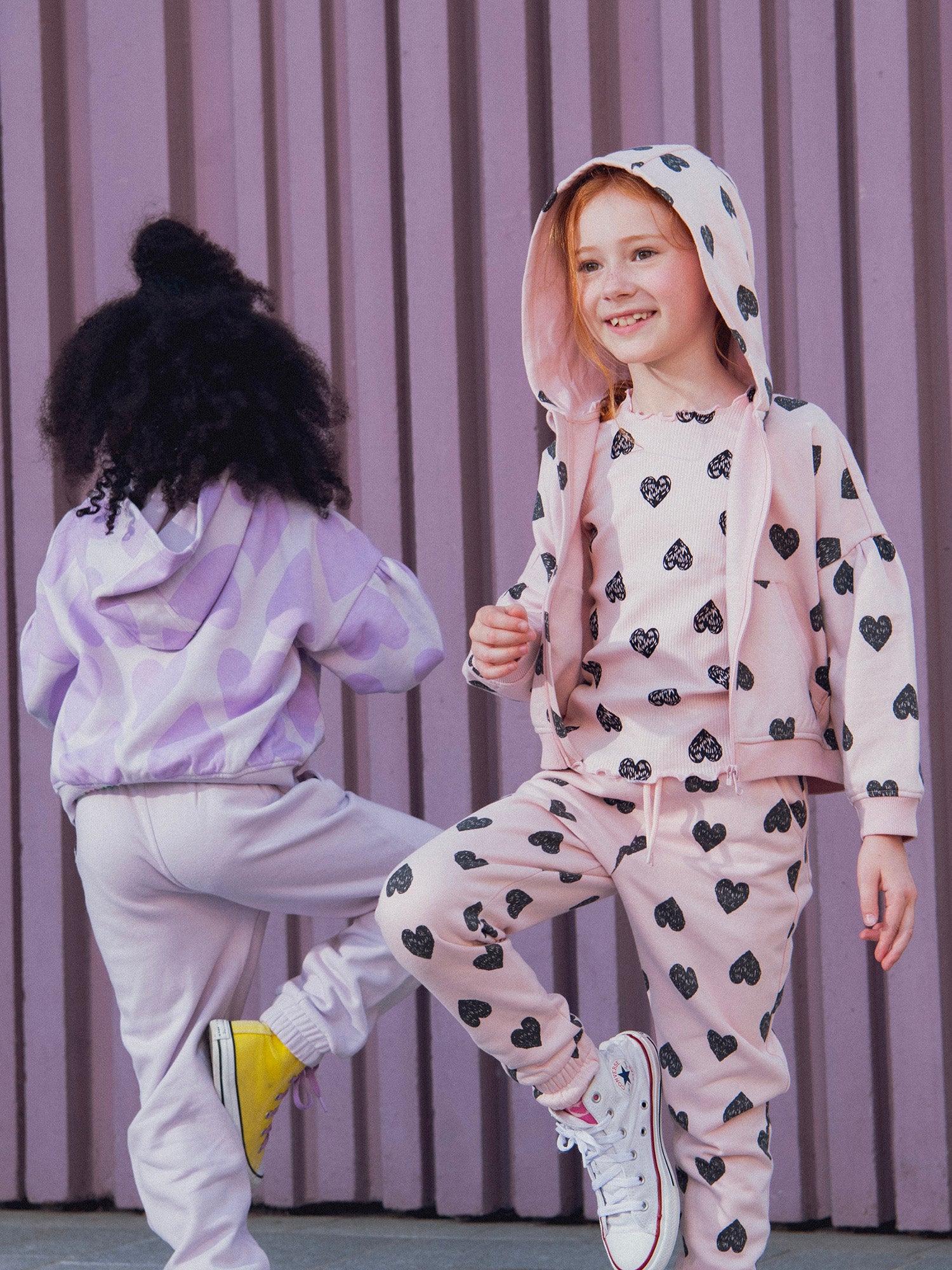 Bas de jogging violet clair pour fille