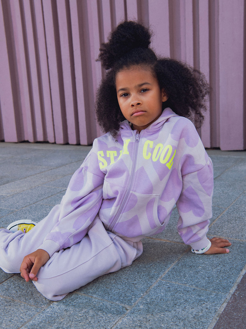 Bas de jogging violet clair pour fille
