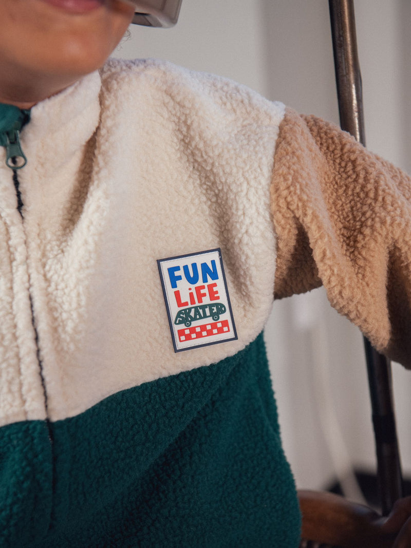 Farbblockiertes Jungen-Zip-Gilet
