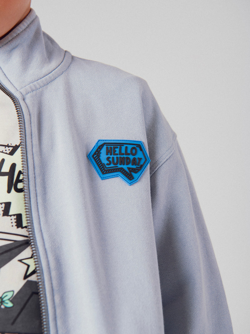 Blaues, zip-up Weste für Jungen