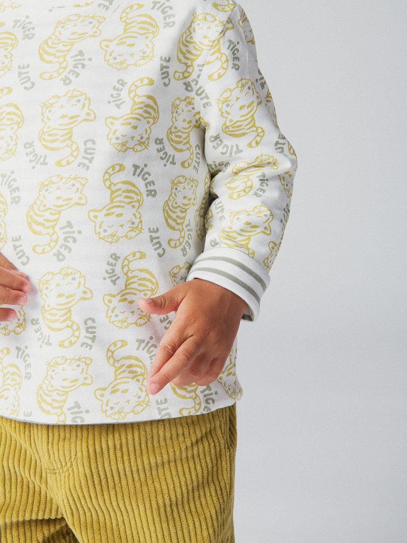 Wendbares T-Shirt "Cute Tiger" für Jungen