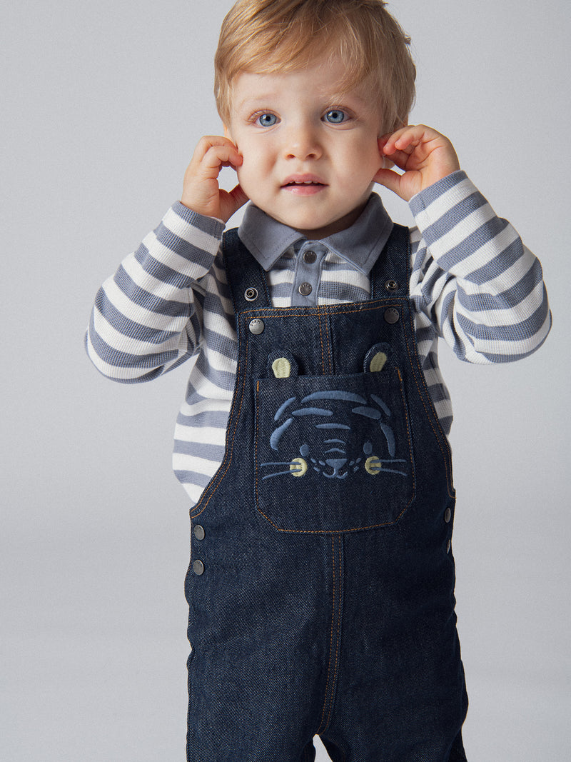 Denim-Salopette "Wild Campus" für Baby-Jungen