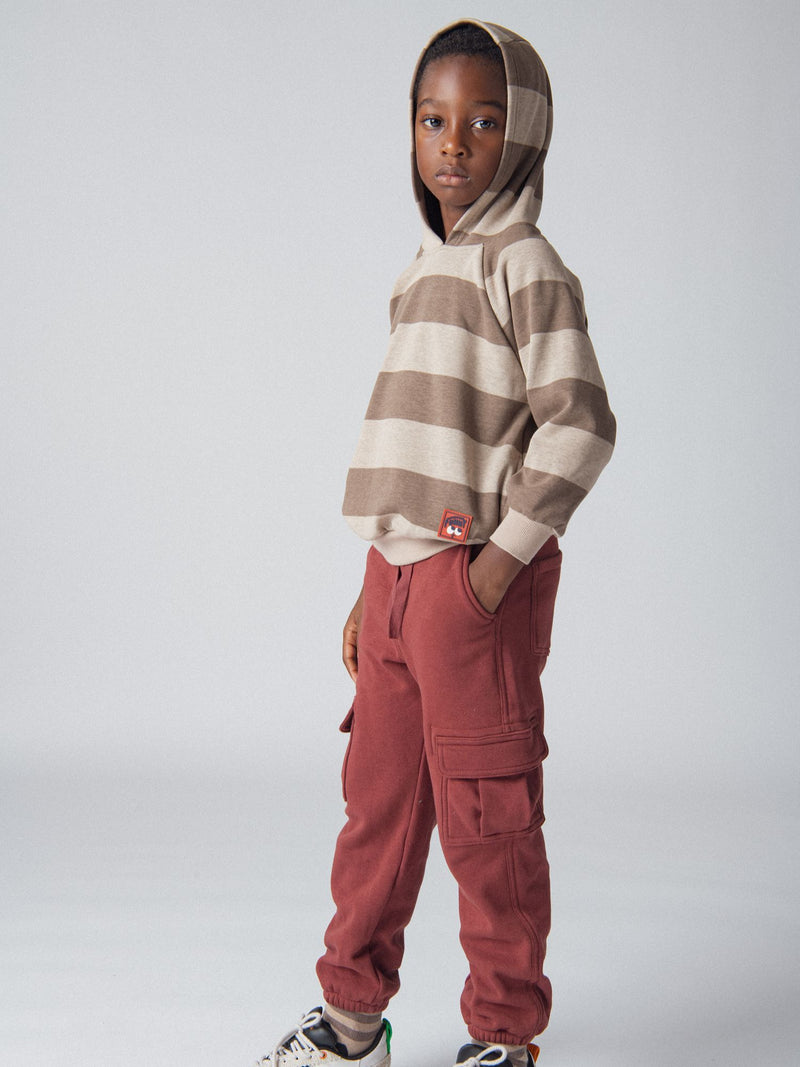 Gestreiftes Sweatshirt mit Kapuze für Jungen