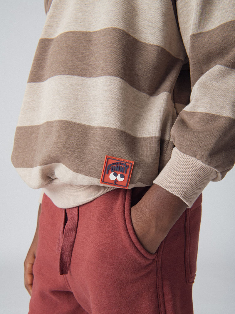 Gestreiftes Sweatshirt mit Kapuze für Jungen