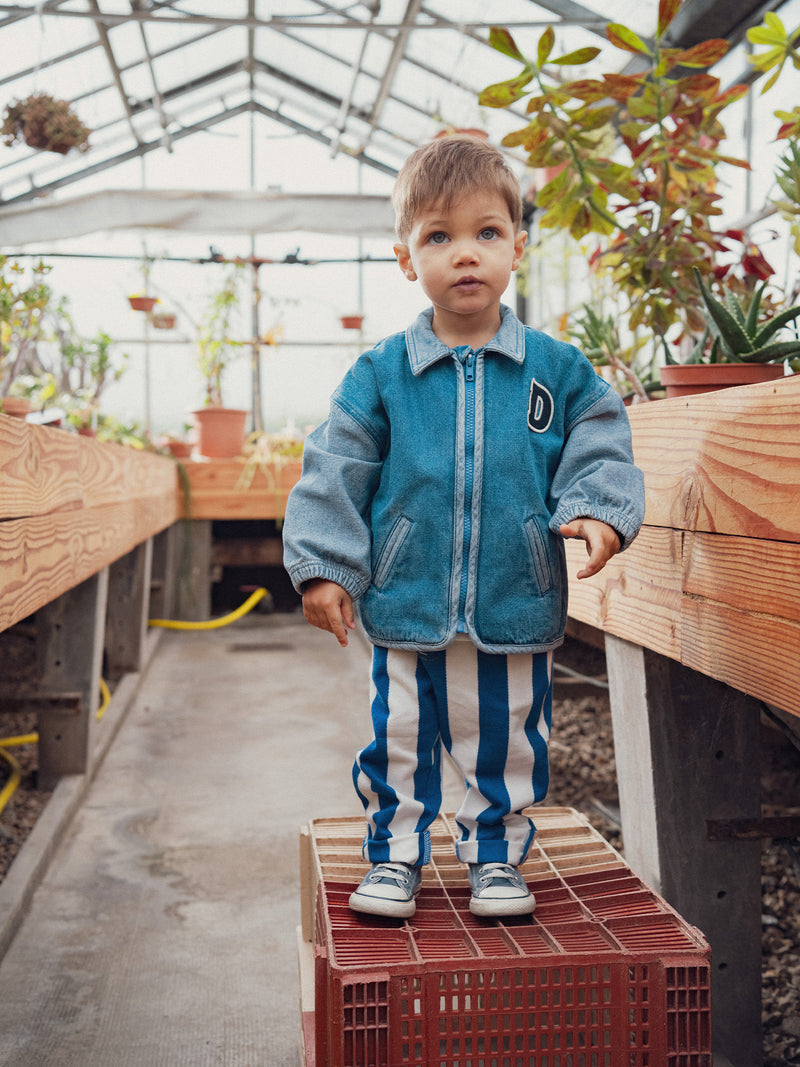 Denim Bomberjacke mit "D" Patch für Baby Jungen