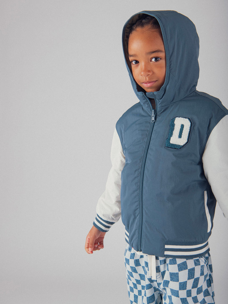 Wendeblouson in Blau und Grün für Jungen