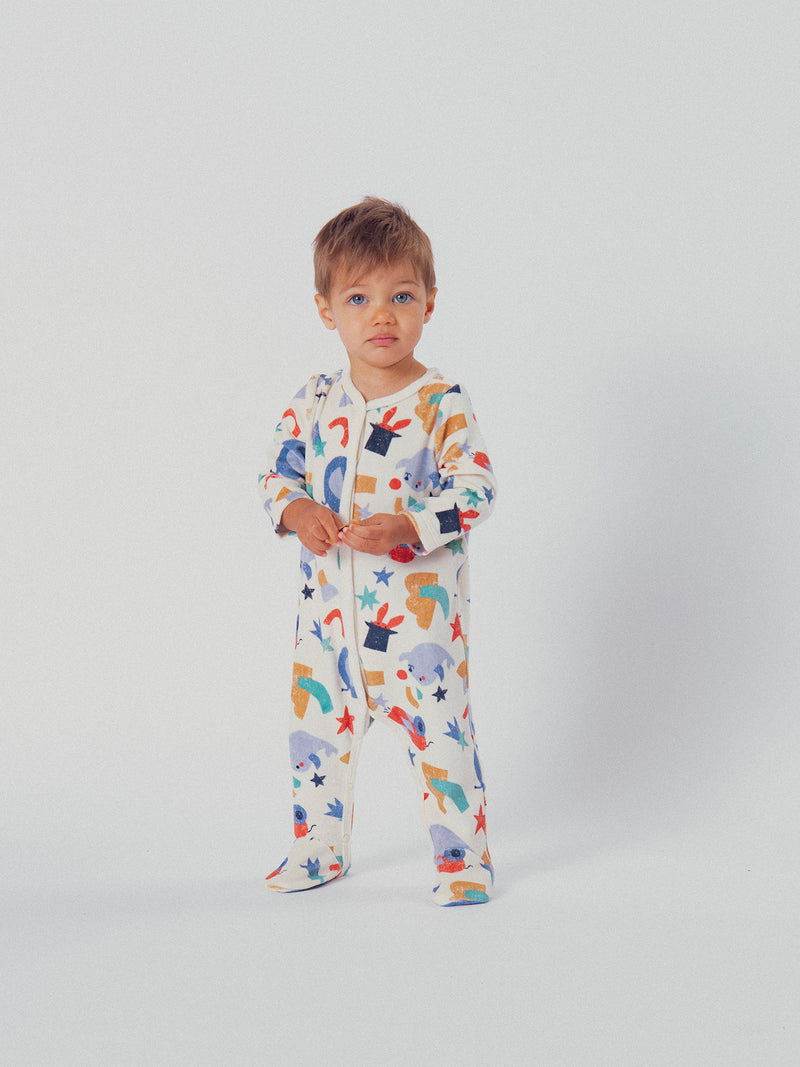 Grenouillère grege imprimée all-over cirque pour bébé garçon