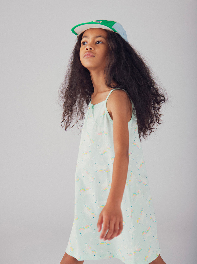 Phosphoreszierendes Nachtkleid mit "Magischen Einhorn"-Motiv für Mädchen