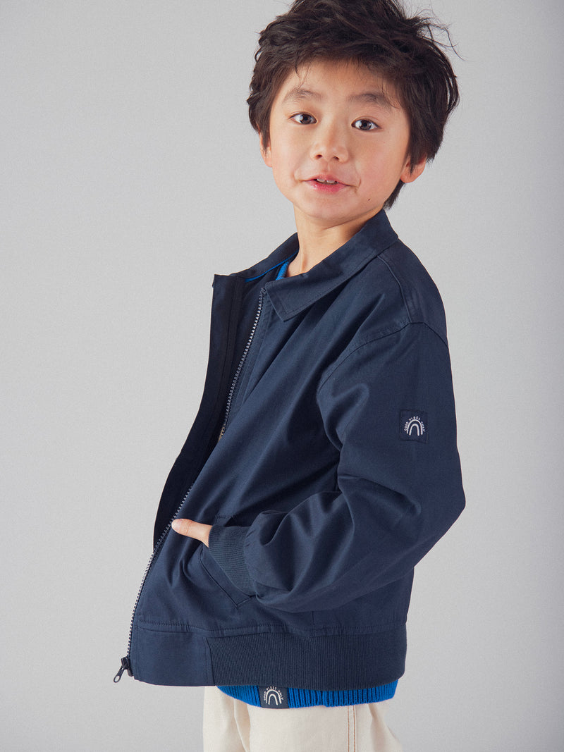 Dunkelblaue Jacke mit Taschen für Jungen