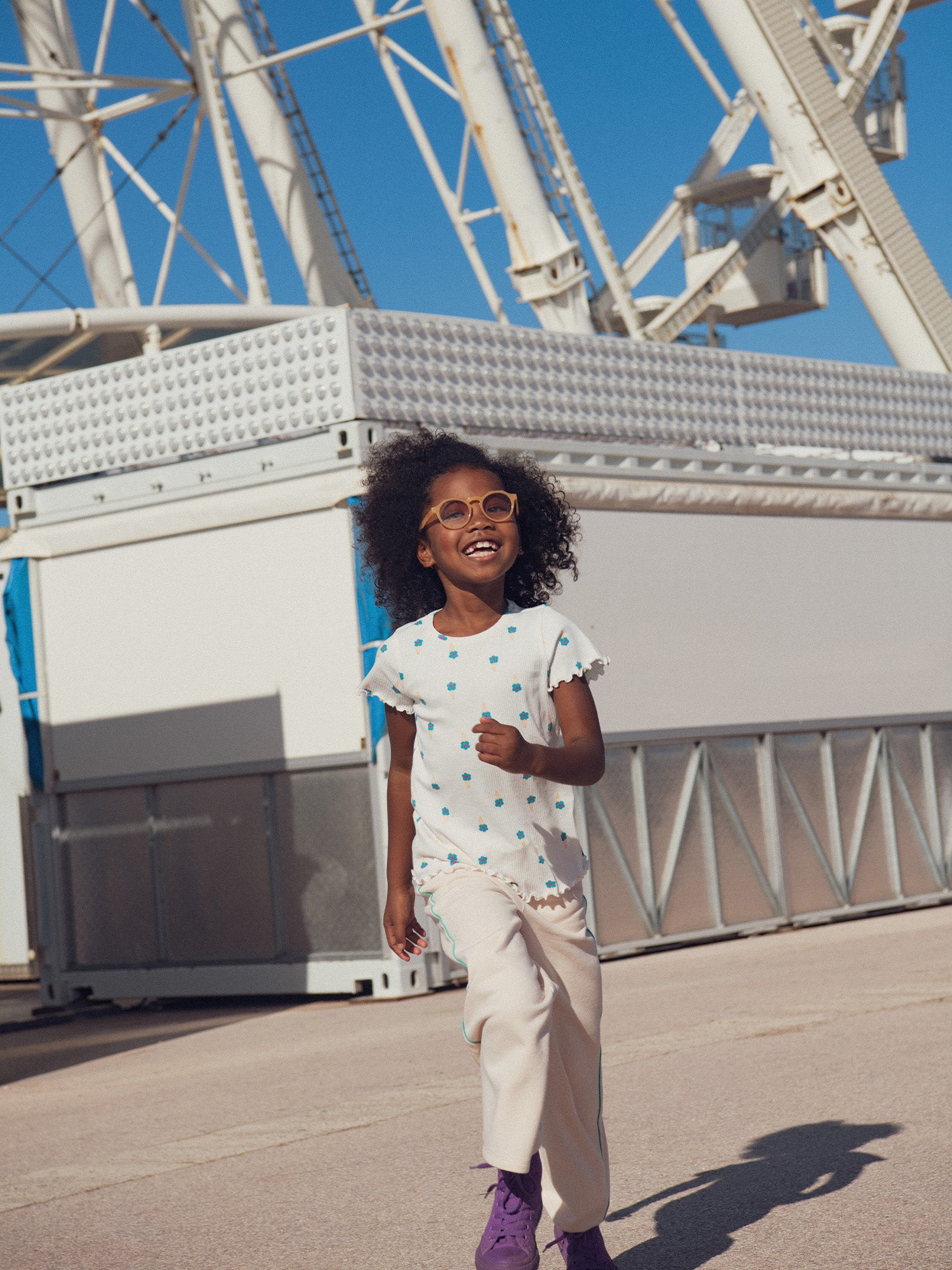 Fleecehose in Rosa für Mädchen