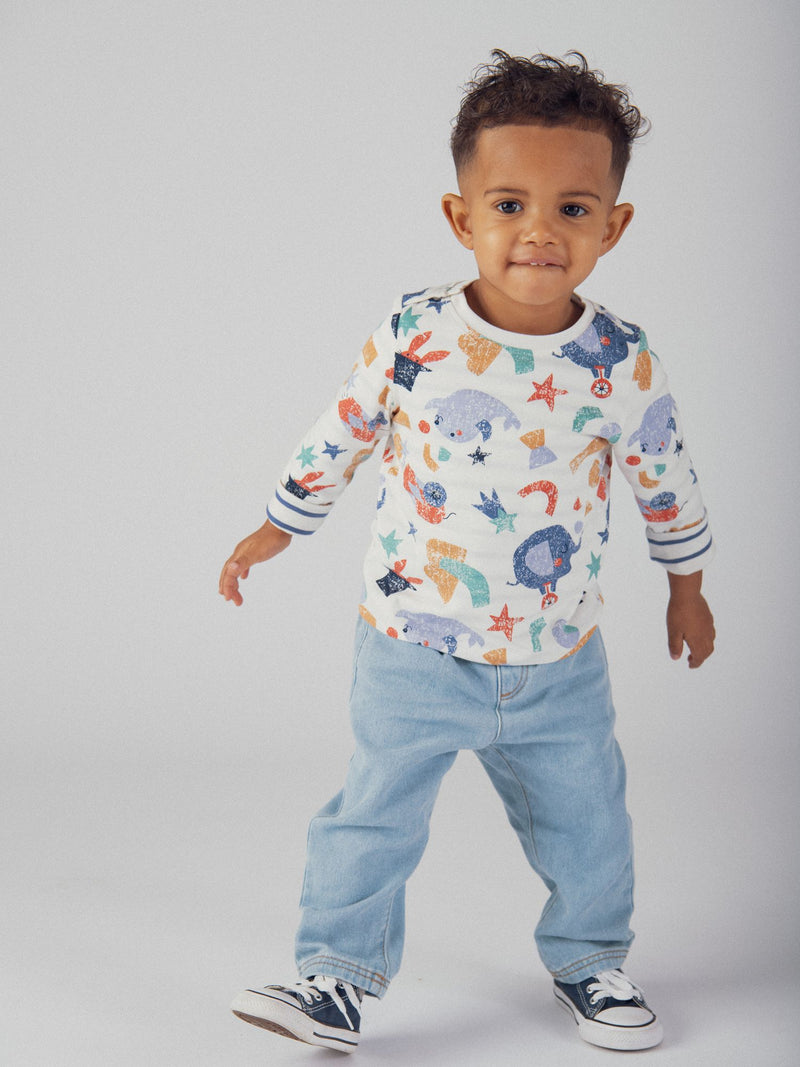 T-shirt réversible motif cirque pour bébé garçon