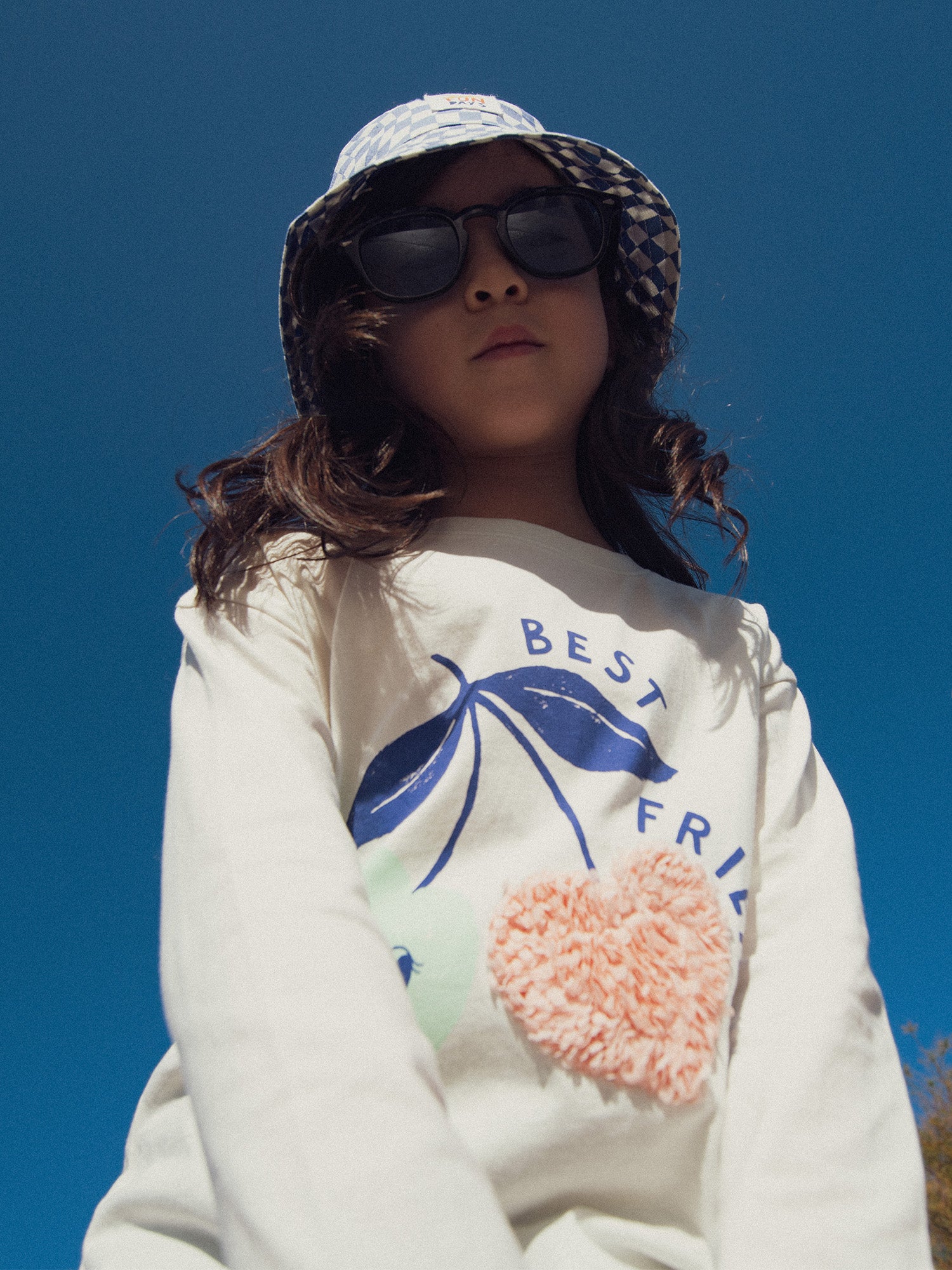 Langarm-T-Shirt mit Kirschen-Animation für Mädchen