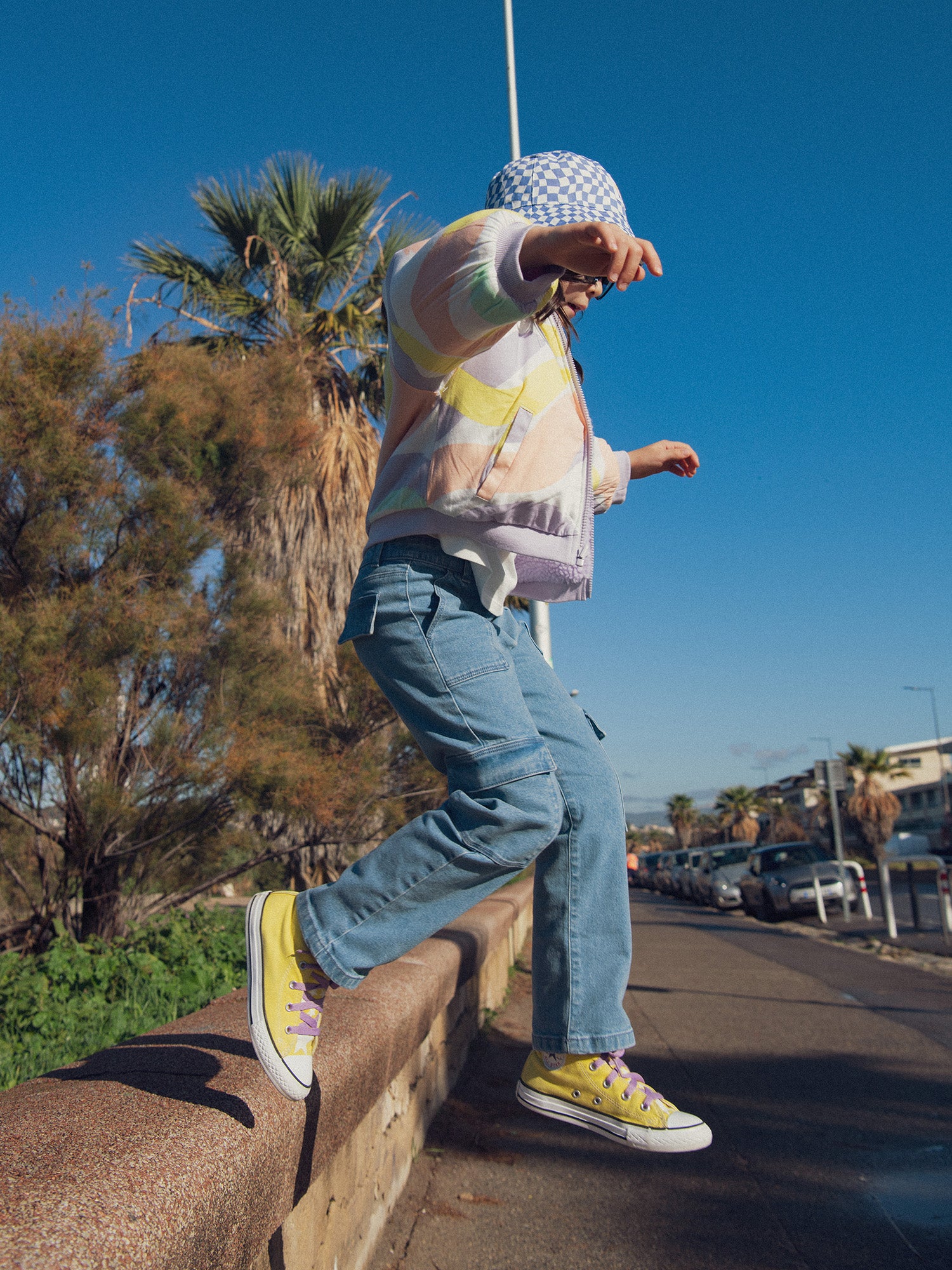 Cargo-Hose aus Denim für Mädchen