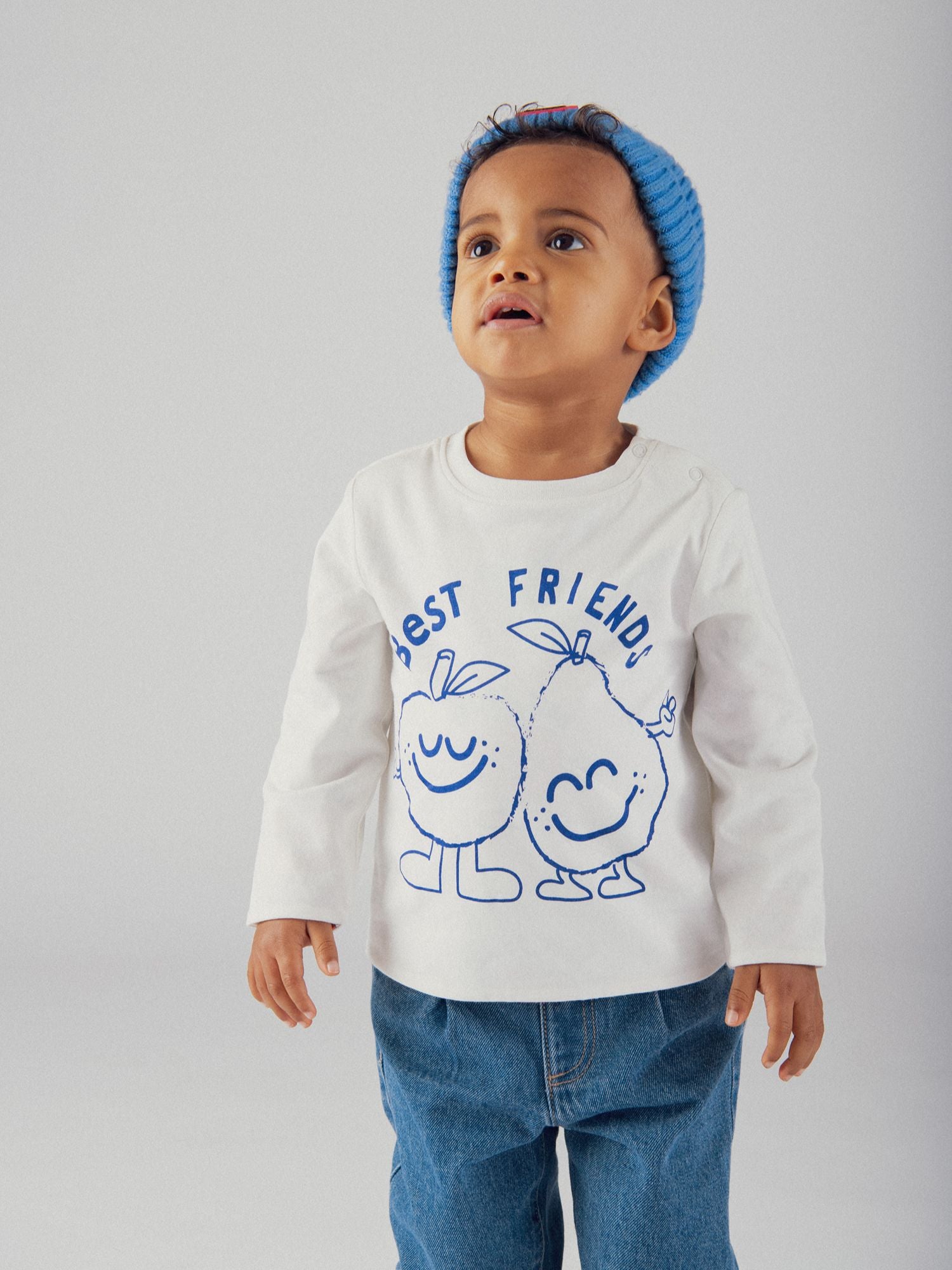 Wendbares T-Shirt mit Fruchtmotiv für Baby Junge