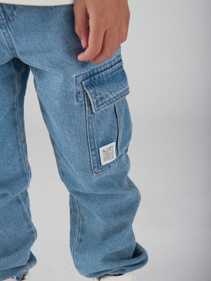 Cargo-Hosen aus Denim für Jungen