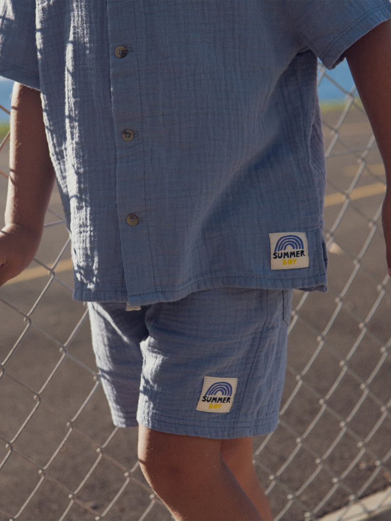 Blaues Bermudashorts mit Taschen für Jungen
