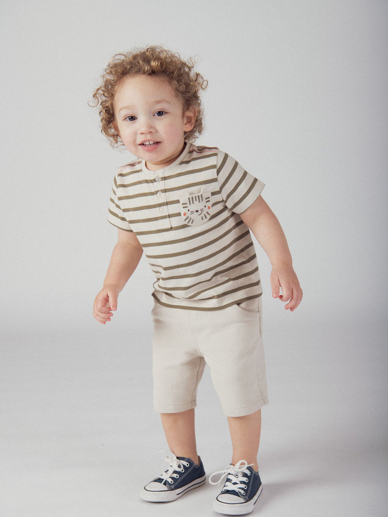 Tee-shirt sable à rayures "Tigre" pour bébé garçon