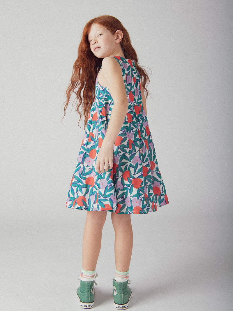 Ärmelloses Blumenkleid für Mädchen