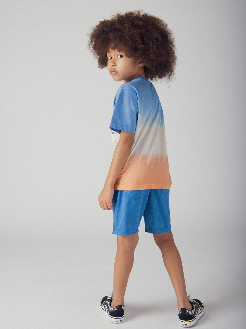 Blauer Bermuda mit Taschen für Jungen