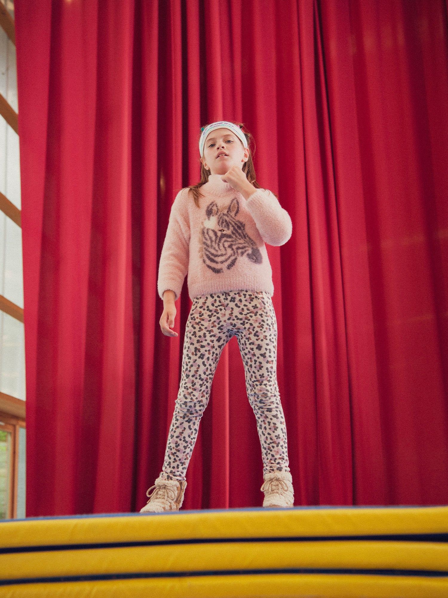 Muster-Print Fleece-Hose