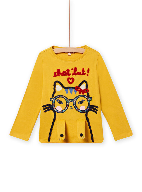 T-Shirt Longsleeve gelb NALUTEE2 / 22S901P2TMLB118
