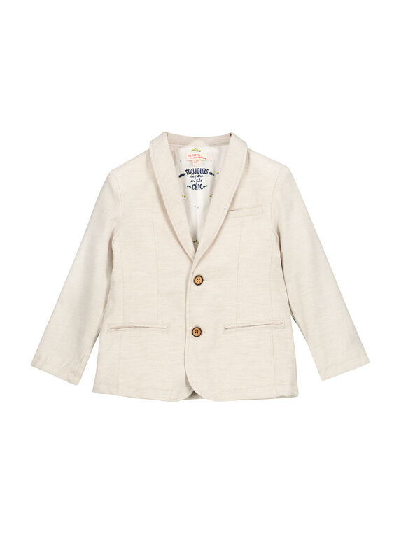 Beigefarbene Anzugjacke für Jungen FOPOVES / 19S902C1VESI811