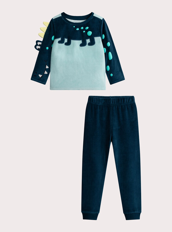 Pyjama mit Krokodilanimation für Jungen  VEGOPYJCRO / 24WH1276PYJ204