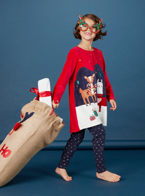 Red NIGHT DRESS KEFACHULAM / 20WH11R1CHNF529
