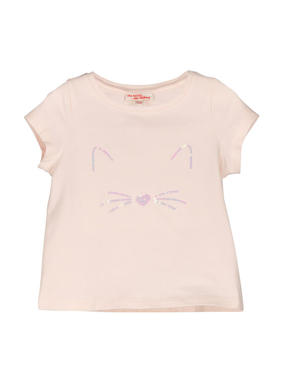 Kurzärmeliges T-Shirt für Mädchen FIJOTI3 / 19SG0933TMC307