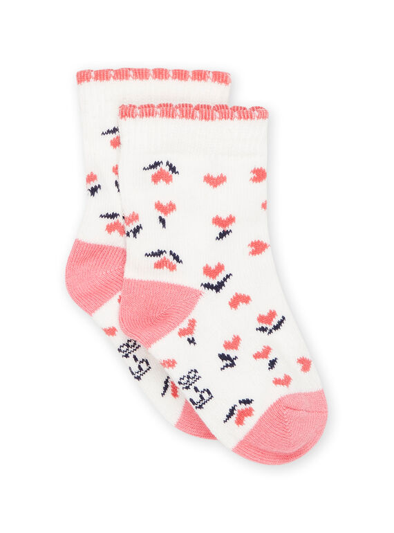 Socken mit Herz- und Blumenmuster PYIJOSOQ4 / 22WI09D3SOQ001