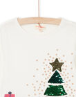 Weißes Weihnachts-T-Shirt PANOTEE / 22W901V1TML001