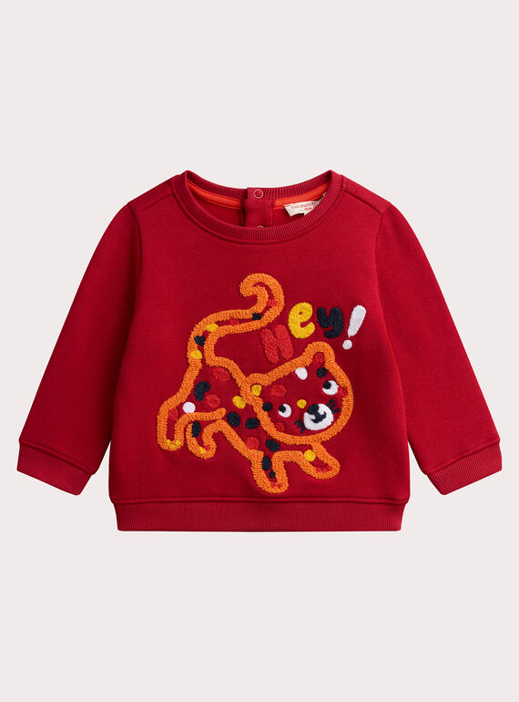Rotes Sweatshirt VUKOSWE / 24WG1031SWEF508