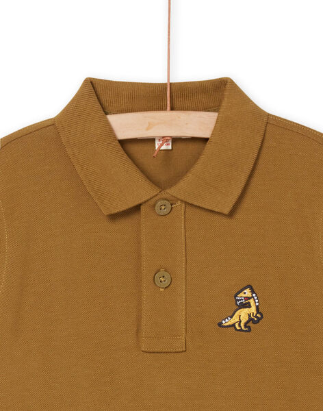 Polo-Shirt aus Piqué mit Dinosaurier-Badge ROJOPOL2 / 23S90273POLG631
