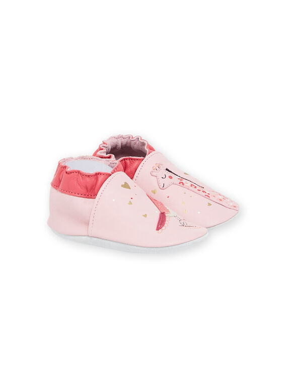 Slipper aus weichem Leder mit Fantasiedruck PICHOSGIR / 22XK3741D3S321