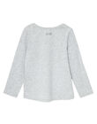Grau chiniertes langärmeliges T-Shirt JAESTEE3 / 20S90164D32943