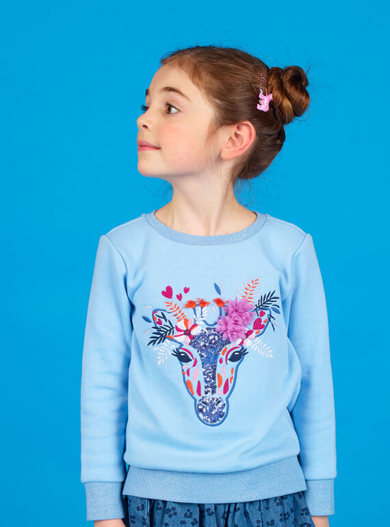 Violet blue SWEAT SHIRT LABLESWEA / 21S901J1SWE221