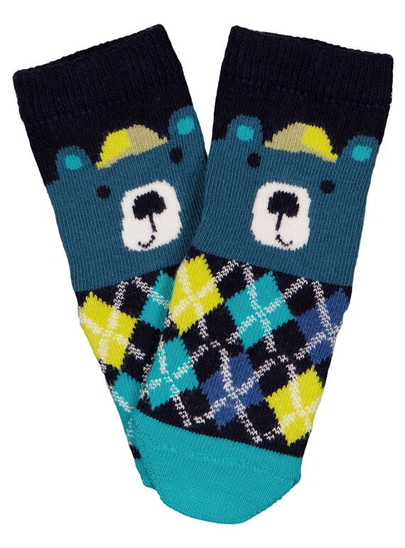 Socke mit Bärenmuster. GYUTUCHO / 19WI10Q1SOQC203