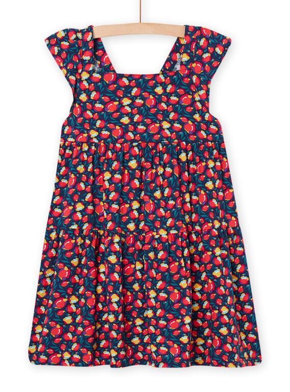Saphirblaues und rosa Kleid für Kinder Mädchen NAJOROB6 / 22S901C2ROBC211