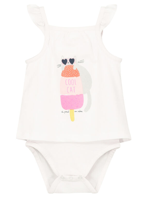 Baby-Body mit 2-in-1-Effekt für Mädchen  FICUBOD / 19SG09N1BOD000