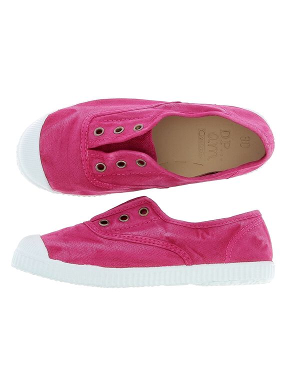 Girls' canvas trainers CFTENHERB2 / 18SK35O6D16304