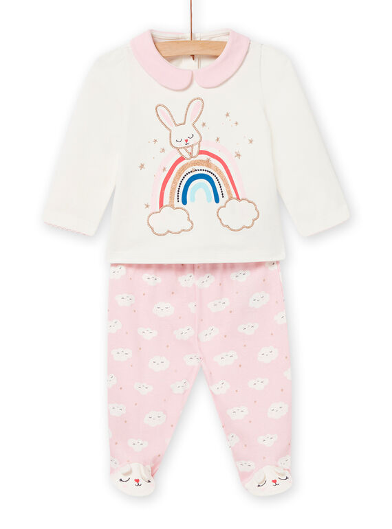 Baby Mädchen hellrosa Pyjama-Set NEFIPYJARC / 22SH13G1PYJ321