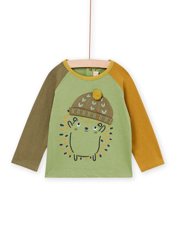 Dreifarbiges T-Shirt mit multi-technischen Igel-Animationen. PURHUTEE1 / 22WG10Q1TML626