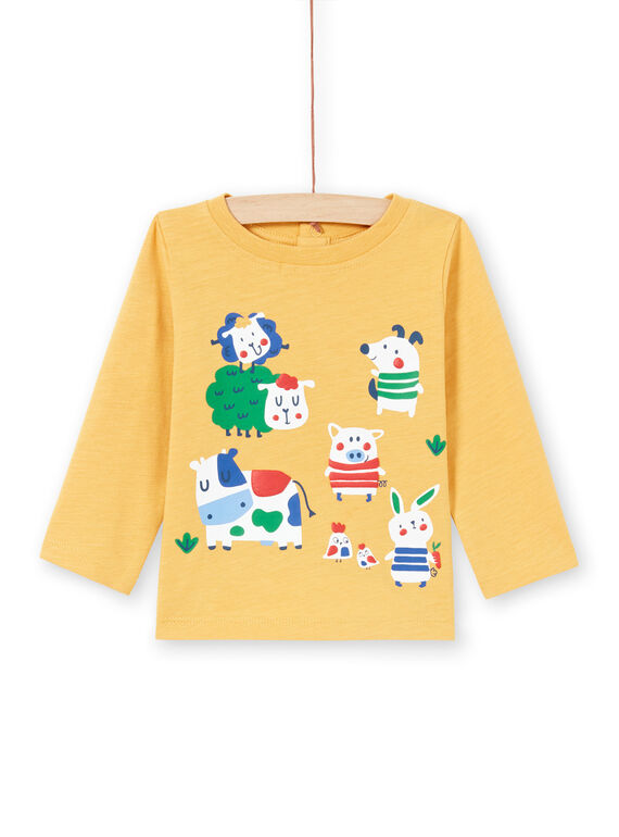 Baby Boy T-Shirt gelb MUMIXTEE2 / 21WG10J3TML117