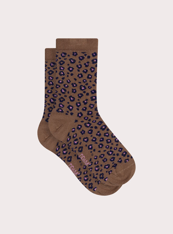 Socken mit Leopard-Motiv, Mädchen XYABLUCHO / 25WI01E1SOQ817