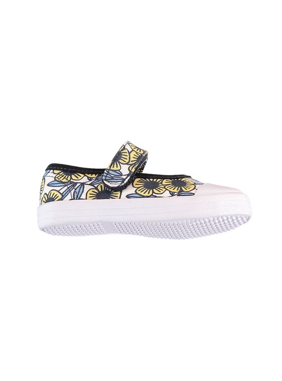 Naturweiße Salomé-Schuhe aus Tuch JBFBABTROPI / 20SK37Z5D17001